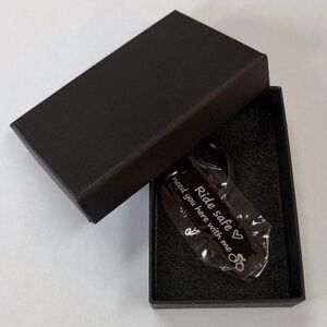 Black Keychain with Engraving